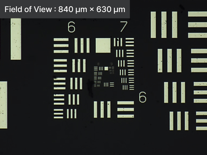On-axis optical microscope providing clear probe and sample view for accurate alignment