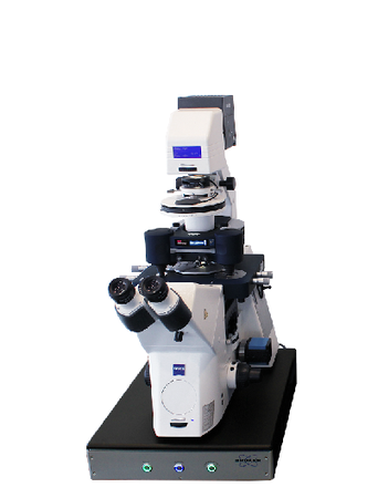 Alt-Tag: Park Systems Keyence VHX-6000 with Accurion i4, consisting of a microscope with active vibration isolation unit, ideal for precise measurements and high-resolution imaging in scientific applications.